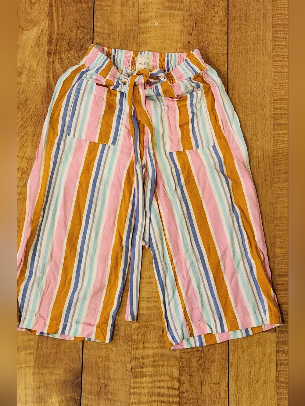 ❤️ 3/$15! Kids Striped Drawstring Pants - Multi Color